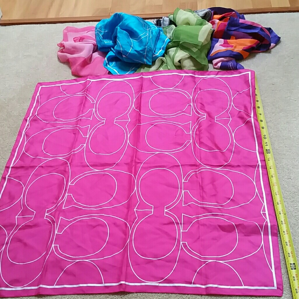 100%Authentic Silk Coach Scarf/Handbag Decor